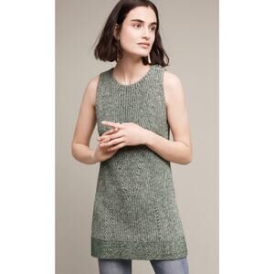 New Anthropologie Mason Sleeveless Knit Sweater Lili's Closet $148 Large Green